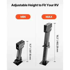 Vevor Teleskop-Stabilisierungsstütze 2 Stk. Höhenverstellbar 297,18-462,28 mm