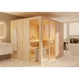 FinnTherm Innensauna Ergo Panorama, Natur 244x194cm