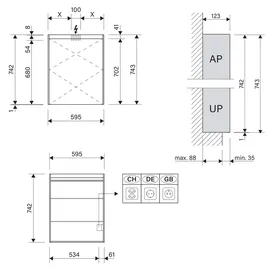 Schneider OBJECT Line Superior 60 cm weiß