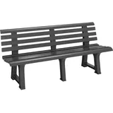 CASARIA Gartenbank Orchidea Anthrazit 145x49x74cm