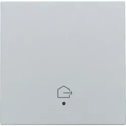 Niko Züblin 121-32902 Abdeckung mit Linse, für vernetzten Einfachschalter, Symbol „Haus verlassen“, sterling coated 12132902