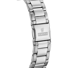 Festina F20707/4 Herrenuhr - Datumsfenster mit Lupe - 40mm 5ATM Silber