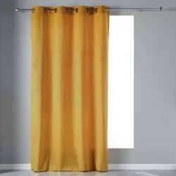 Douceur d intérieur  Vorhänge, Gardinen, Jalousien VELVETINE  in Gelb, 140x240 cm