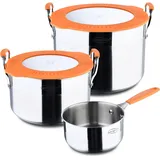 San Ignacio Compact Topf-Set 5-tlg. 2 x Kochtopf + 1 x Stieltopf
