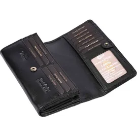 matador leder Budapest Portemonnaie Damen schwarz