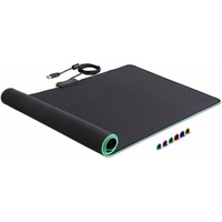 DeLOCK USB Mousepad RGB, 920x303mm, schwarz