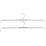 MAWA Design 5x Mawa, Kleiderbügel, Rockspanner Rofit Metall bis Grösse 48 silber 2er Pack (2x)