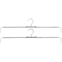 MAWA Design 5x Mawa, Kleiderbügel, Rockspanner Rofit Metall bis Grösse 48 silber 2er Pack (2x)