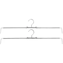 MAWA Design 5x Mawa, Kleiderbügel, Rockspanner Rofit Metall bis Grösse 48 silber 2er Pack (2x)