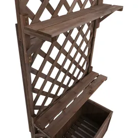 Mendler Hochbeet HWC-P69 177 x 77 x 33 cm Braun