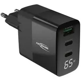 Ansmann HC365PD 65W USB Ladegerät 65 W 1x USB-A, 2x USB-C® USB PD Schwarz