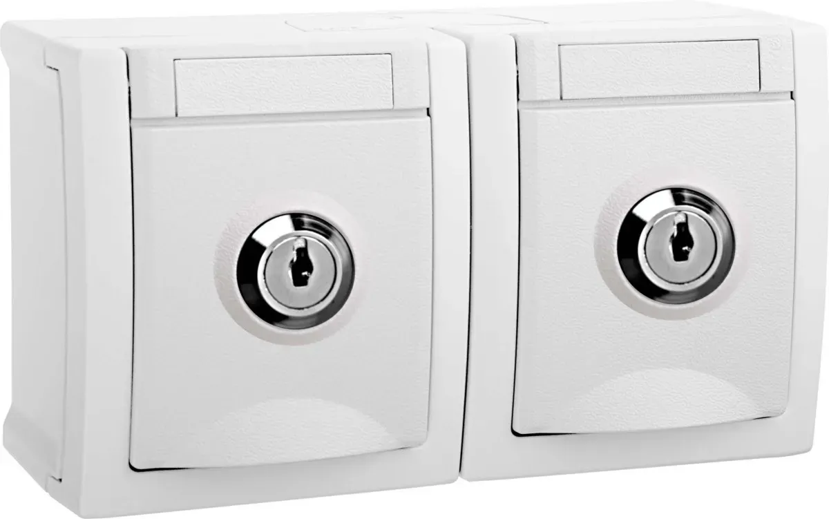 Panasonic Steckdose abschließb. 2-f. 90591171-DE
