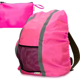 kwmobile Regenschutz Rucksack Schulranzen Regenhülle - 64x84 cm Hülle für Ranzen reflektierend wasserabweisend - Regenschutzhülle