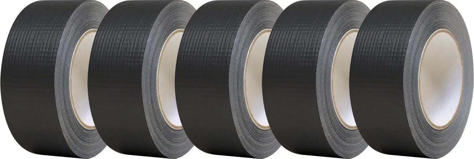 Gerband 246 Gaffa Tape Gewebeklebeband 48mm x 50m Schwarz 5x Set