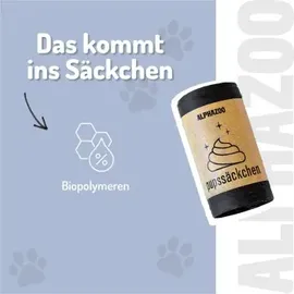 alphazoo Pupssäckchen Kotbeutel 600 Stück Schwarz