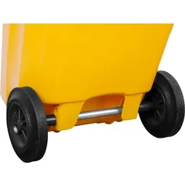 Proregal 2-Rad-Mülltonne Mgb HDPE-Kunststoff 120 Liter Gelb & Grau/Schwarz
