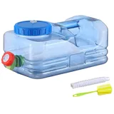 Umikk 5L~22L Camping Wasserkanister, Wasserbehälter mit Hahn, Tragbarer Trinkwasserkanister, Wassertank Camping mit Griffen, Wasserkanister BPA-frei, für Outdoor Reise Hause Trinkder Speicher-Eimer