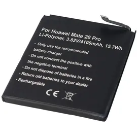 AccuCell Akku passend für Huawei Mate 20 Pro, Huawei P30 Pro Li-Polymer, 3,82V, 4100mAh, 15,7Wh, built-in, ohne Werkzeug
