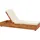 Beliani Gartenliege 200 x 63 x 23 cm Hellbraun
