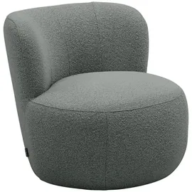 58 aufm Kessel Cocktailsessel Katuscha Bouclé 79 x 75 x 82 cm Grau mit Relax-Funktion