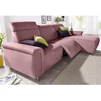 sit&more Ecksofa Township L-Form, wahlweise mit elektrischer Wallfree-Funktion rosa
