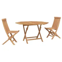 vidaXL Garten Bistro Set 3-tlg. Braun