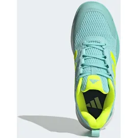 adidas PERFORMANCE Novaflight 2 Indoor Shoes, Flash Aqua/Lucid Lemon/FTWR White, 39 1/3 EU - 39 1/3 EU