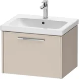 Duravit Waschtischunterschrank D-Code 58,4x40x46cm, 1 Ausz., Tau ma, Gr. chrom
