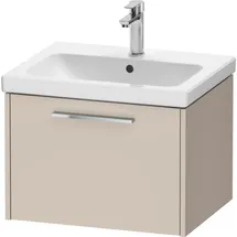 Duravit Waschtischunterschrank D-Code 58,4x40x46cm, 1 Ausz., Tau ma, Gr. chrom