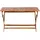 Beliani Gartentisch 140 x 75 x 74 cm Dunkelbraun klappbar