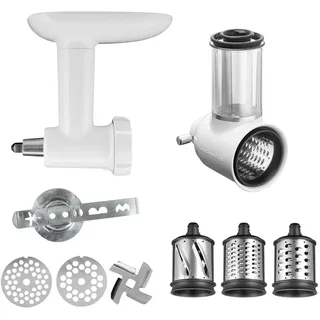 KitchenAid Fleischwolf mit Spritzgebäckvorsatz + Gemüseschneider