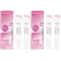 Accufast Schwangerschaftstest mit Wochenbestimmung zur Früherkennung, kann wie viele Wochen schwanger anzeigen, hCG Urintest mit 99,99% Genauigkeit & schnellem Ergebnis (2 Tests) (Packung mit 2)