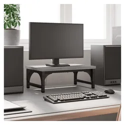vidaXL Monitorständer Grau Sonoma 37x23x14 cm Holzwerkstoff Monitorständer grau