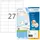 Herma Universaletiketten 4450 Weiß 70 x 32 mm 100 Blatt 2700 St.