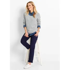 bonprix Twill Treggings Schlupfhose Blau 52