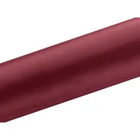 Partydeco Satin Stoff glatt, Tischläufer, weinrot bordeauxrot, 0,16 x