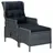 vidaXL Gartensessel 57 x 88 x 100 cm dunkelgrau