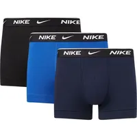 Nike Herren Everyday Cotton Stretch Trunks 3Pk, Obsidian/Game Royal/Black,
