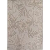 KADIMA DESIGN Teppich Outdoor VENTOUX in Beige, mit Tropen-Motiv, 280 x 370 cm