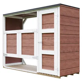 TIMBELA Mülltonnenbox M981A 217 x 159 cm rot