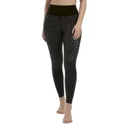 Anita Active High Waist Sport Massage Tights Schwarz Muster 46 Damen