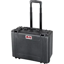 Max Plastica Panaro Max Koffer, luftdicht, mit Schaumstoff, Schwarz, 465 x 335 x 220 mm, MAX 465H220STR (465x335x220mm)