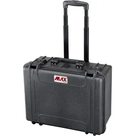 Max Plastica Panaro Max Koffer, luftdicht, mit Schaumstoff, Schwarz, 465 x 335 x 220 mm, MAX 465H220STR (465x335x220mm)