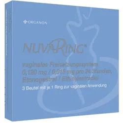 NUVARING vag.Freisetz.Sy.0,120/0,015mg/24h o.Appl. 3 St