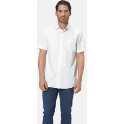 Kurzarmhemd BABISTA "Kurzarmhemd EVARISTO", Herren, Gr. L, weit, weiß, Obermaterial: 100% Baumwolle CO., regular fit, Hemden