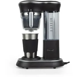 Prixton Capri Kaffeemaschine schwarz mit Mahlwerk und Tropfsystem