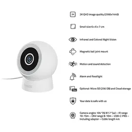 Hombli Compact Cam 2K Weiß