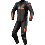 Alpinestars GP Force Chaser 1-Teiler Motorrad Lederkombi, schwarz-rot, Größe 64 für Männer