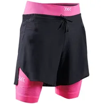 X-Bionic Effektor 2in1 Kurze Hose - Black / Neo Pink - M
