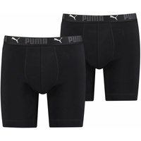 Puma Trunks mit Label-Details im 2er-Pack, black S